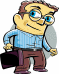 A businessman with briefcase